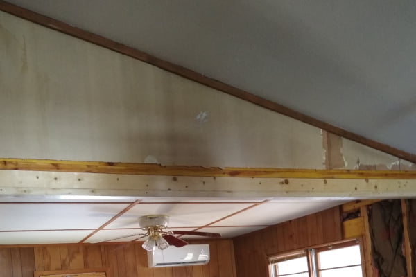 New header supporting pantry ceiling