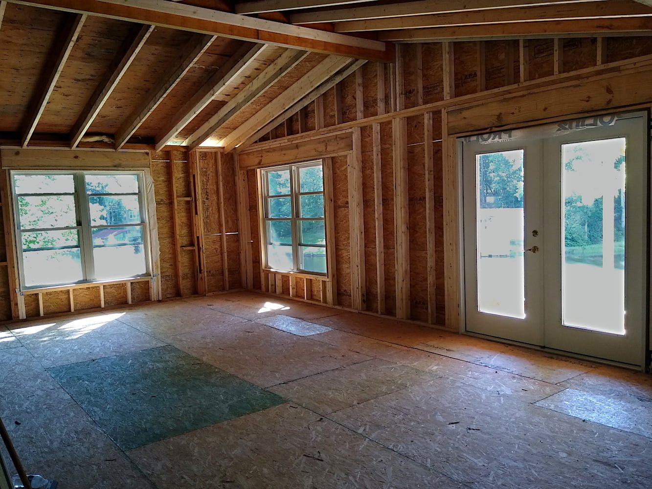 Living Room Windows & Balcony Door