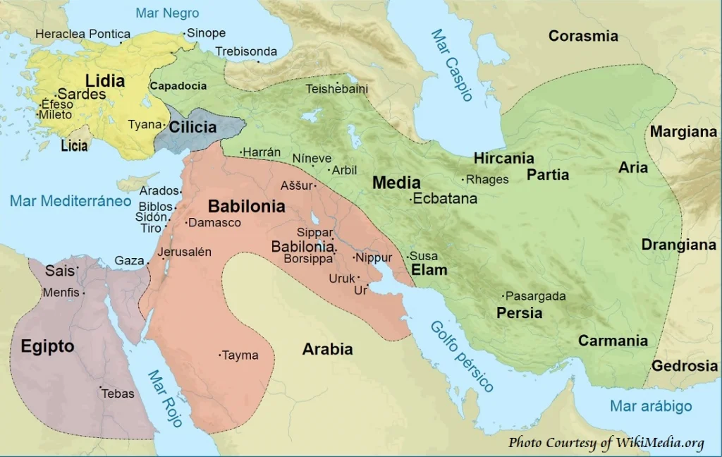 Map of Ancient Middle Eastern Empires