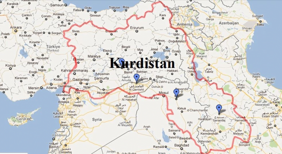 Map of Conceptual Kurdistan