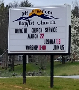 Mt. Freedom BC sign