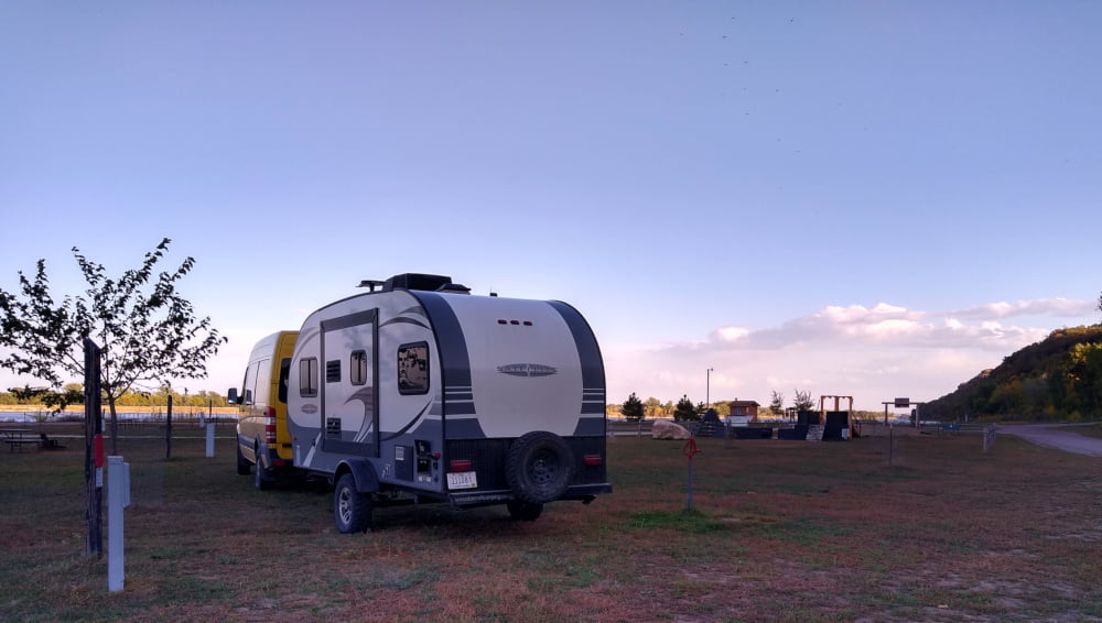 Campsite at Ponca State Park, NE