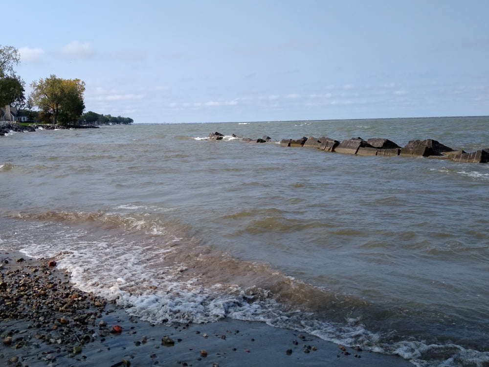 Shore of Lake Erie Near Cedar Point