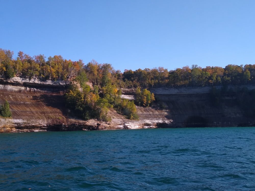 First Glimpse of the Pictured Rock Cliffs