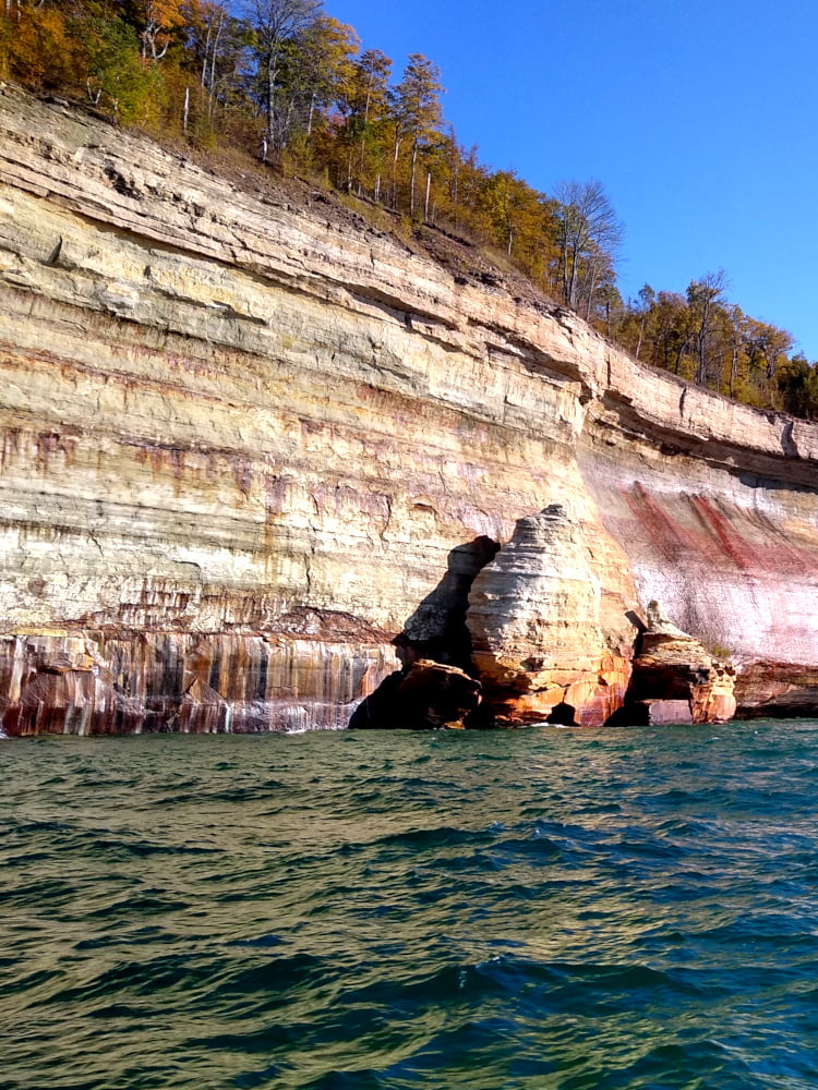 Cliff Base Outcrops Carved Away from the Cliff Face