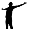 Praising God Silluette