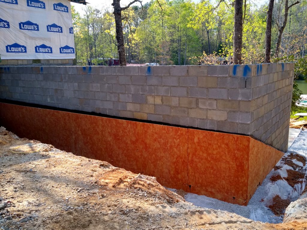 Basement waterproofing - sidewall grade